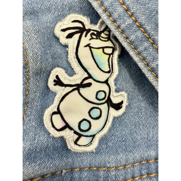 Tutu Couture Disney Frozen Elsa Olaf Embroidered Denim Jacket Girls 5/6 EUC - Picture 6 of 9